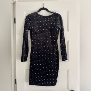 H&M Elegant Black Velvet Dress. Size Small